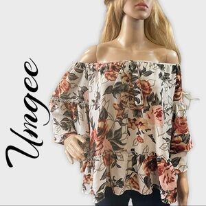 UMGEE Floral off shoulder top